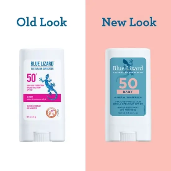 Blue Lizard Baby Mineral Sunscreen Stick for Face and Body - SPF 50+ - 0.5 oz image {2}