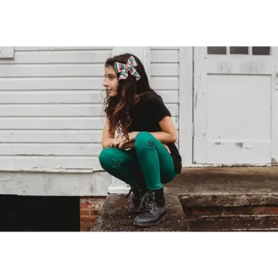 City Threads Girls 100% Cotton Leggings - USA-Made, Soft, Breathable & Sensory Friendly for Kids/Toddlers image {6}