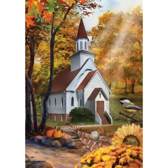 Briarwood Lane Fall Garden Flag 12x18 For Outdoor Autumn Church Sunset For Fall Garden Flag Flags For Outside image {2}