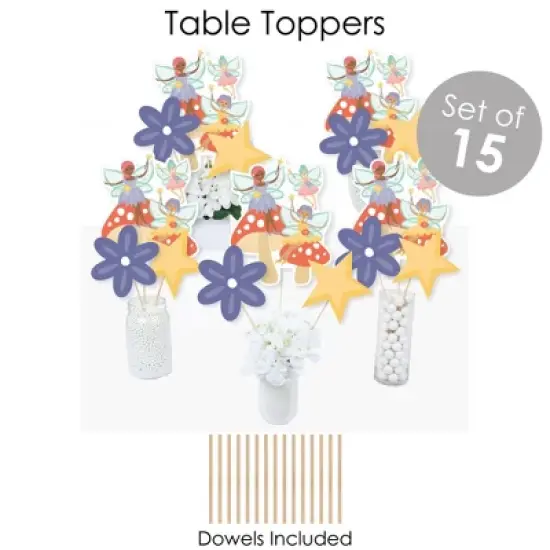 Big Dot of Happiness Let's Be Fairies - Fairy Garden Birthday Party Supplies - Banner Decoration Kit - Fundle Bundle image {4}