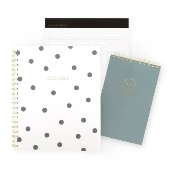Sugar Paper Essentials 11"x9.5" 2026 Large Frosted Planner Black Dot Planner image {7}