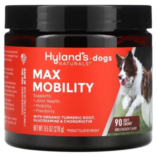 Hyland's Naturals Max Mobility, For Dogs, BBQ Chicken, 90 Soft Chews, 9.5 oz (270 g) image {4}