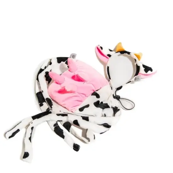 Midlee Cow Headband & Udder Dog Costume image {1}