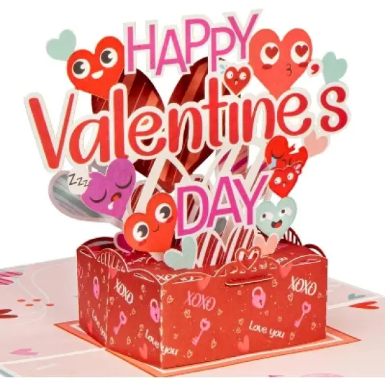 Paper Love Valentines Day Pop Up Card - Frndly 5" x 7" image {7}