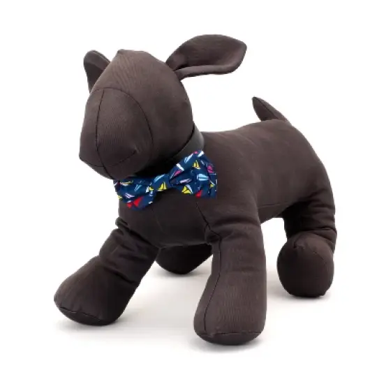 The Worthy Dog Sailboats Bow Tie Adjustable Collar Attachment Accessory image {2}