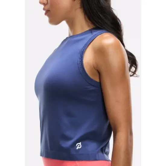 Peloton Women's Seamless Muscle Tank, Deep Cobalt image {3}