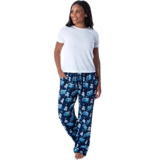 Star Wars Stormtrooper Mens' Graffiti Allover Loungewear Pajama Pants Blue image {4}