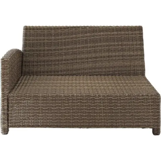 HomeStock Bradenton Outdoor Wicker Sectional Sofa image {4}