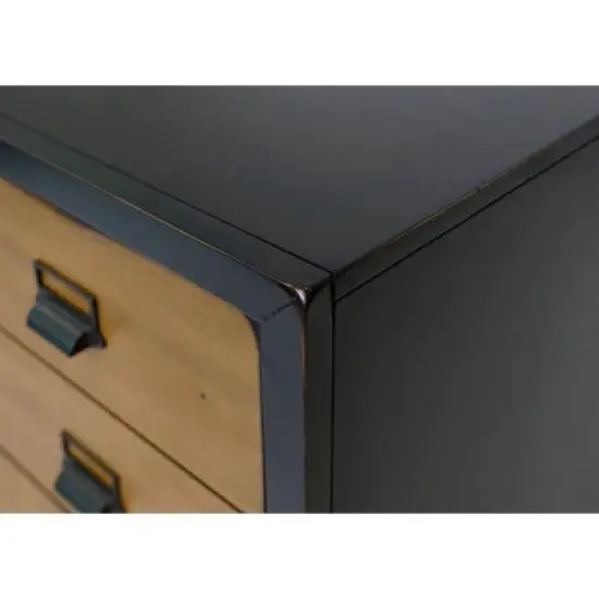 Payton Mid-Century Wood Lateral File Storage File Drawer Black - Martin Furniture image {5}