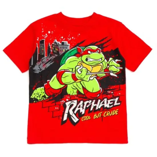 Teenage Mutant Ninja Turtles Leonardo Michelangelo Raphael Donatello 4 Pack T-Shirts Toddler to Big Kid image {3}