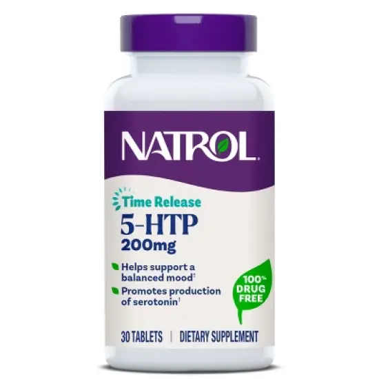 Natrol 5-HTP Mood & Stress 200mg Tablets - 30ct image {9}