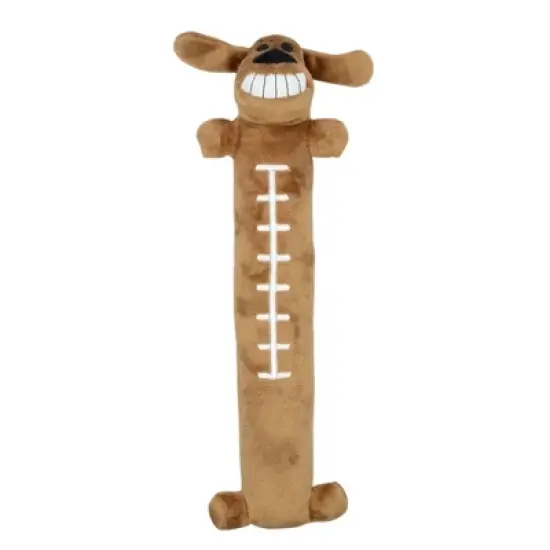 Multipet Tailgate Football Loofa Dog Toy - 12" image {4}