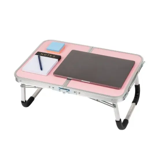 Folding Lap Tray Desk Pink - Mind Reader image {3}