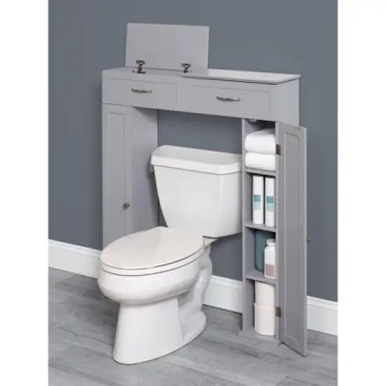 Lift Top Bath Storage Console Cabinet - Zenna Home image {2}
