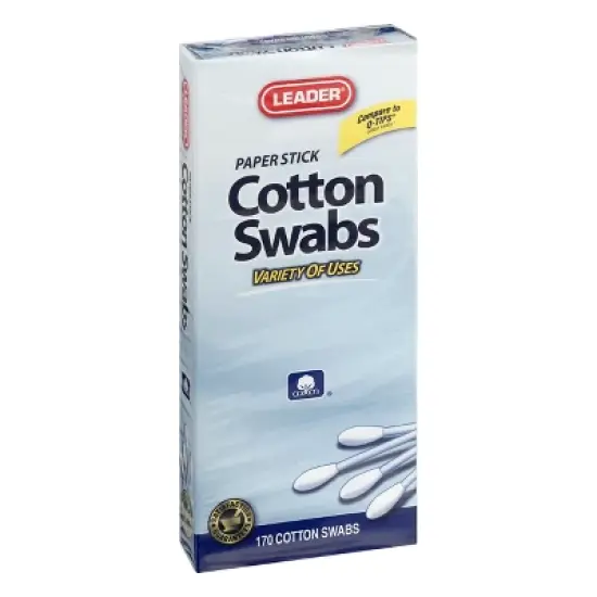 Leader Paper Stick Cotton Swabs 170 ct image {9}