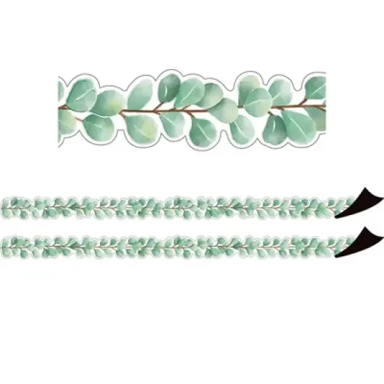 Teacher Created Resources&reg; Eucalyptus Die-Cut Magnetic Border, 24 Feet Per Pack, 2 Packs image {3}