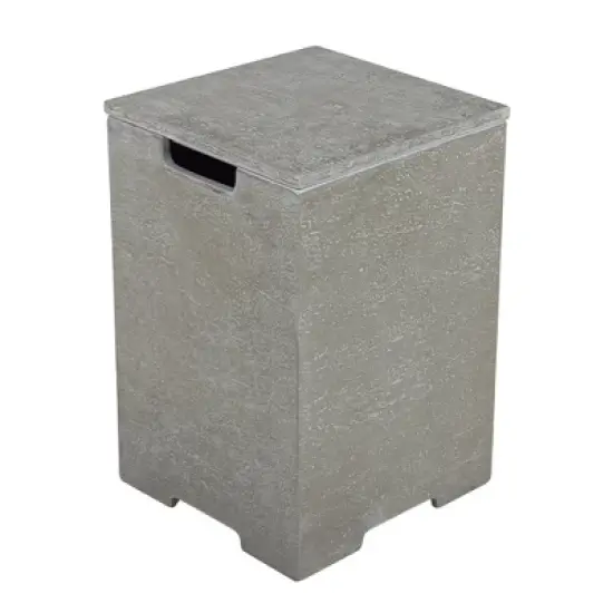 Elementi 15.7" Propane Tank Cover Concrete Hideaway Table for 20 lb Tank image {6}