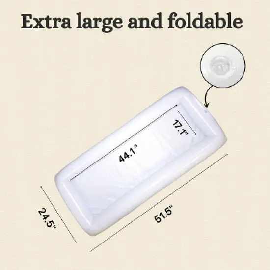 Inflatable Serving Bar Ice Buffet Food Tray, Large Drink Holder Cooler for Indoor/Outdoor BBQ, Picnic, Party Supplies by 4E's Novelty image {2}