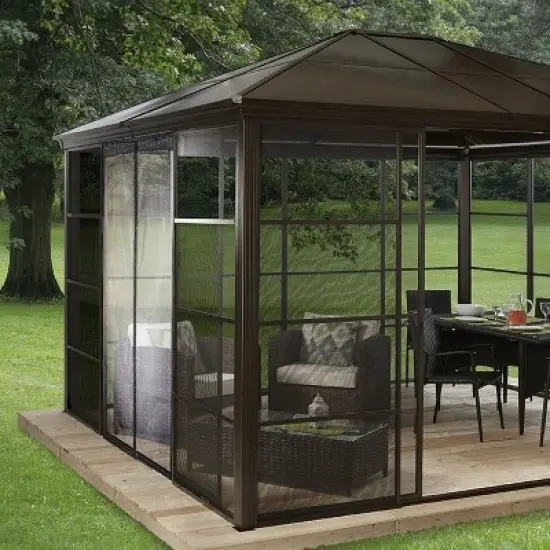 5 Star Super Deals Magnetic Fiberglass Mesh Screen Door - Heavy-Duty Hands-Free Easy Walk Through Closure  Keeps The Bugs Out, Fits Standard Doorways image {7}