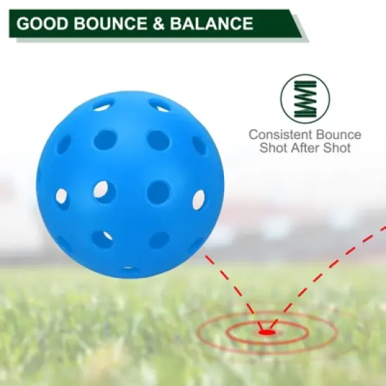 Unique Bargains Durable Precision Technology Good Balance Pickle Ball Balls 40 Pcs image {2}