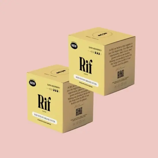 Rif Care 100% Organic Cotton Super Absorbency Tampons with No Applicator (36 count) image {4}