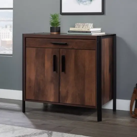 Briarbrook 2 Door Office Credenza Barrel Oak - Sauder image {1}