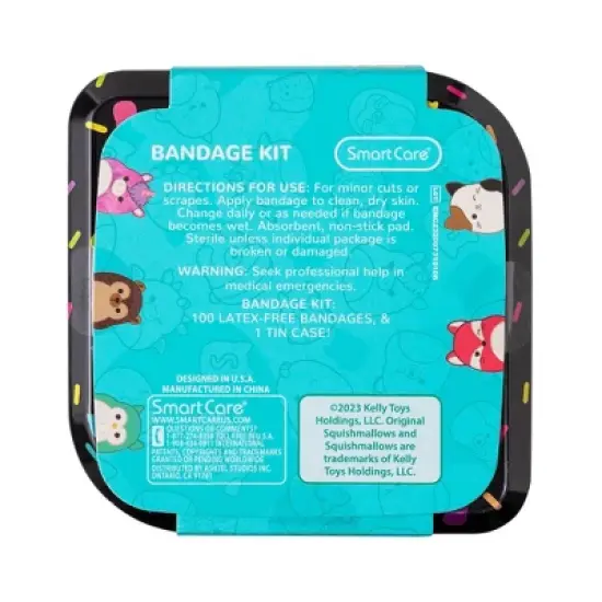 Smart Care Latex-Free Bandages Collector Case - Squishmallows - 100ct image {4}