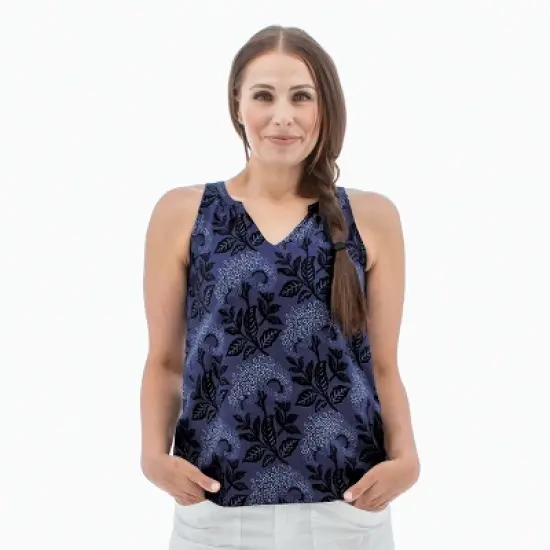 Aventura Clothing Women's Rochelle Split Neck Tank Top image {2}