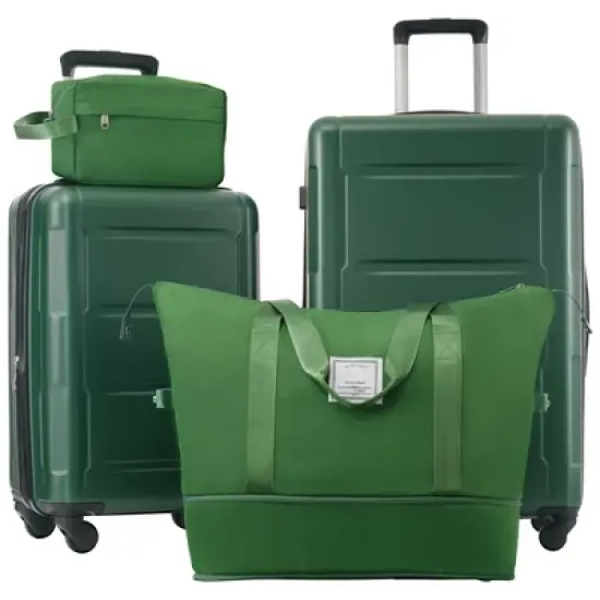 Lycvki 2 Piece 20in+24in Luggage Set with Bags and Expanable Spinner Wheels with TSA Lock image {15}