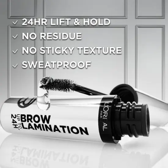 L'Oreal Paris Infallible Up To 24HR Wear Brow Lamination Eyebrow Gel - 0.16 fl oz image {3}