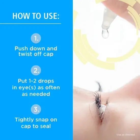 Rohto Dual Light Relief Lubricant Eye Drops - 0.6 fl oz image {4}