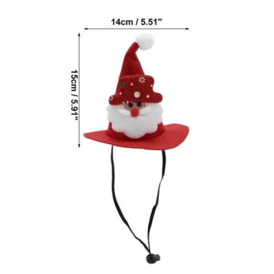 Unique Bargains Halloween Pet Holiday Headdress 5.91"x5.51" Red 1 Pc image {3}