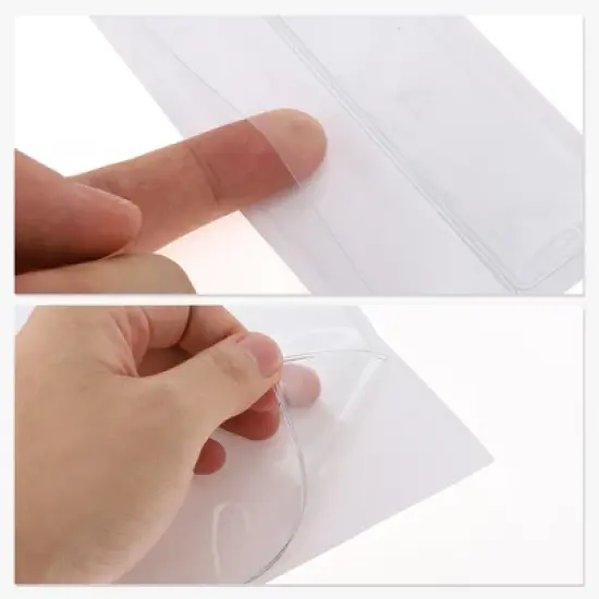 Horizontal Label Holder 4.33"x1.18" Clear 40 Pcs image {2}