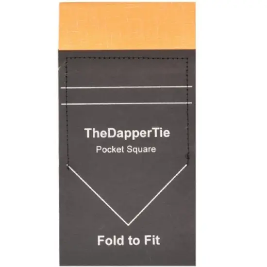 Men's Linen Flat Pre Folded Pocket Square - TheDapperTie image {3}