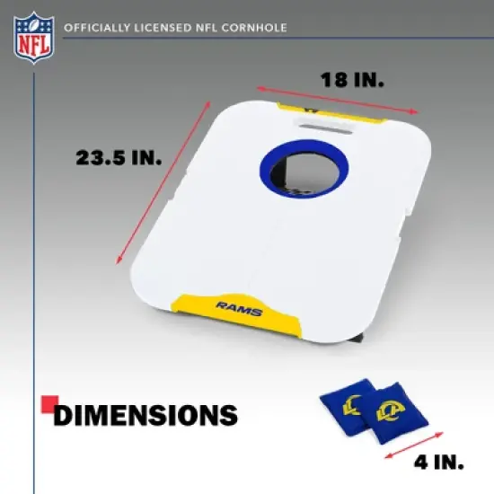 NFL Los Angeles Rams All-Weather Travel Cornhole Set image {4}