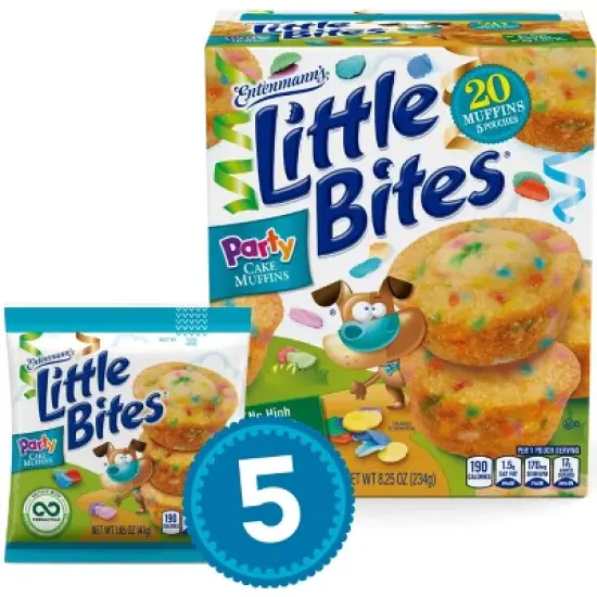 Entenmann's Little Bites Party Cake Muffins - 8.25oz/5ct image {9}