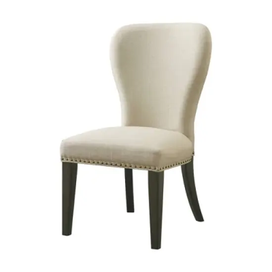 Set of 2 Savoy Upholstered Dining Armless Chairs - Alaterre Furniture image {4}