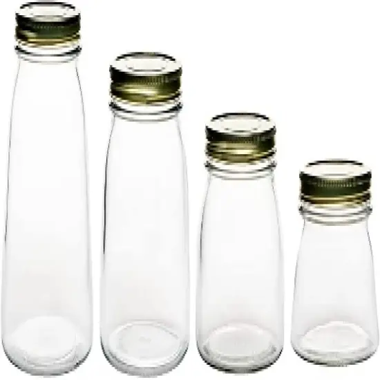 Amici Home Cantania Canning Jar, Airtight, Italian Made Food Storage Jar with Golden Lid image {2}