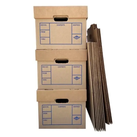 UBMOVE File Storage Boxes 15" x 12" x 10" inches, 10 Pack image {2}