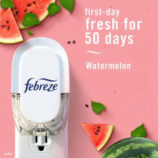 Febreze Plug Triple Refill Air Freshener Sweet Watermelon Vine - 3ct image {3}