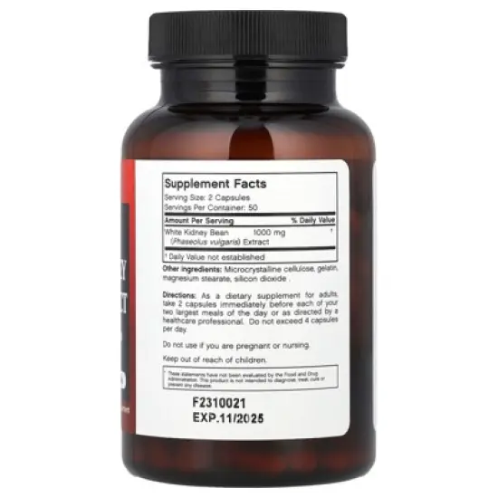 Futurebiotics White Kidney Bean Extract, 100 Capsules (500 mg per Capsule) image {1}