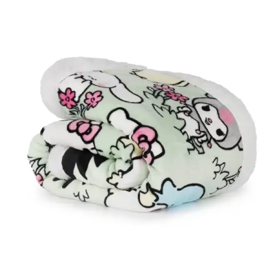 50"x60" Hello Kitty Faux Shearling Throw Blanket image {1}