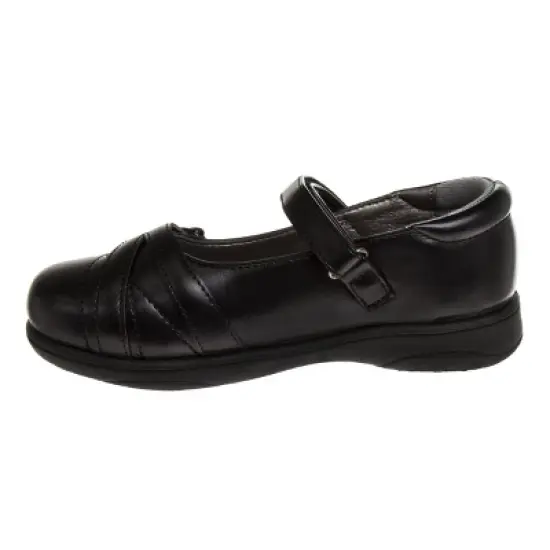 French Toast Girls School Shoes with Buckle Flower Details (Little Kids) image {4}