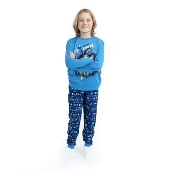 Sleep On It Boys My Level Brushed Jersey 2-Piece Pajama Sleep Set image {3}