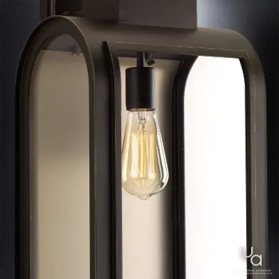 Urban Ambiance Luxury Art Deco Deco Outdoor Wall Light,  21"H x 10.5"W,  Oil Rubbed Bronze Finish, UHP1102 image {3}