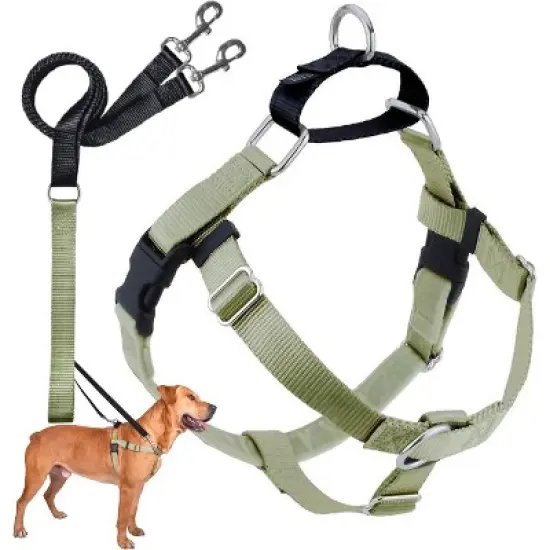 2 Hounds Design Freedom No Pull Dog Harness, Adjustable Harness and Leash Set, Easy Walking & Comfortable Control, Fits Small, Medium & Large Dogs, image {6}