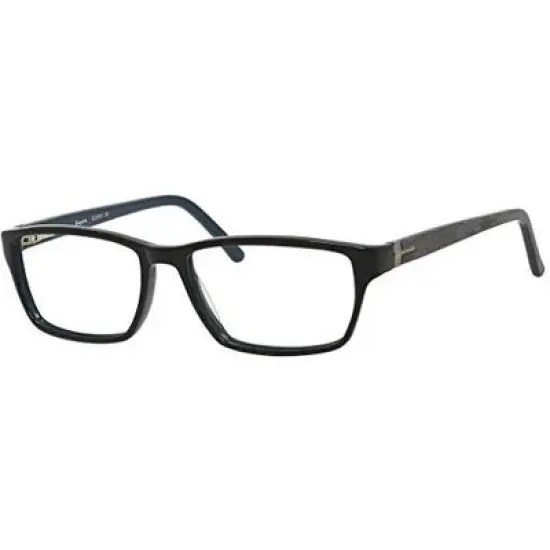 Esquire Designer Blue Light Rectangle Frame Eyeglasses EQ1501 in Black/Blue-55mm image {2}