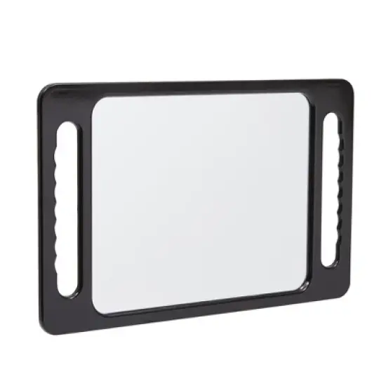 Okuna Outpost Handheld Mirror with Double Handles for Salons and Barbershops (Black, 16 x 10) image {7}