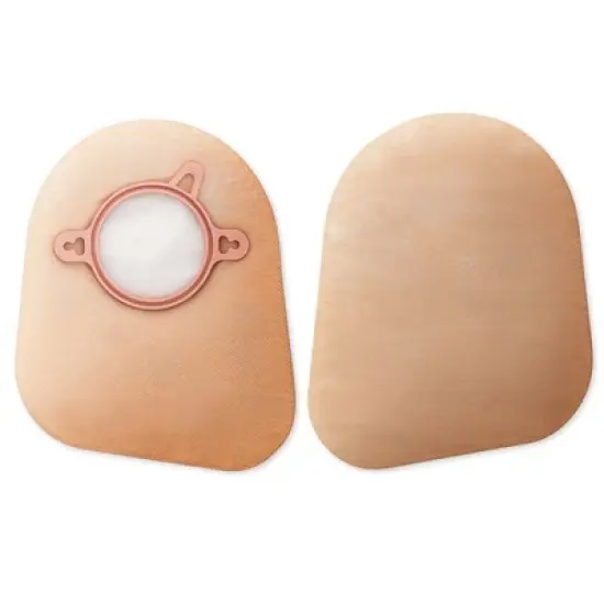 New Image 2-Piece Beige Ostomy Pouch Flat, Pre-Cut 7'' image {3}