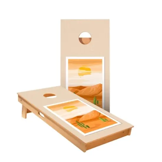 Skip's Garage | Desert Landscape Cornhole Boards - ACA Star Series image {3}
